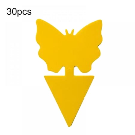 30Pcs Gnat Sticky Traps for House Plants  Yellow Sticky Traps for Gnats  Fruit Fly Traps  Gnat Killer for Indoor/Outdoor Plants