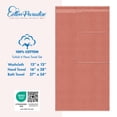 thumbnail image 4 of Cotton Paradise 100% Cotton 6 Piece Towel Set, Soft Absorbent Quick Dry Towels for Bathroom, Coral, 4 of 7