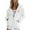 White, variant on UJNDER Women's Casual Zip Up Hoodies for Women Long Sleeve Pocket Drawstring for Winter Layering Purple XL