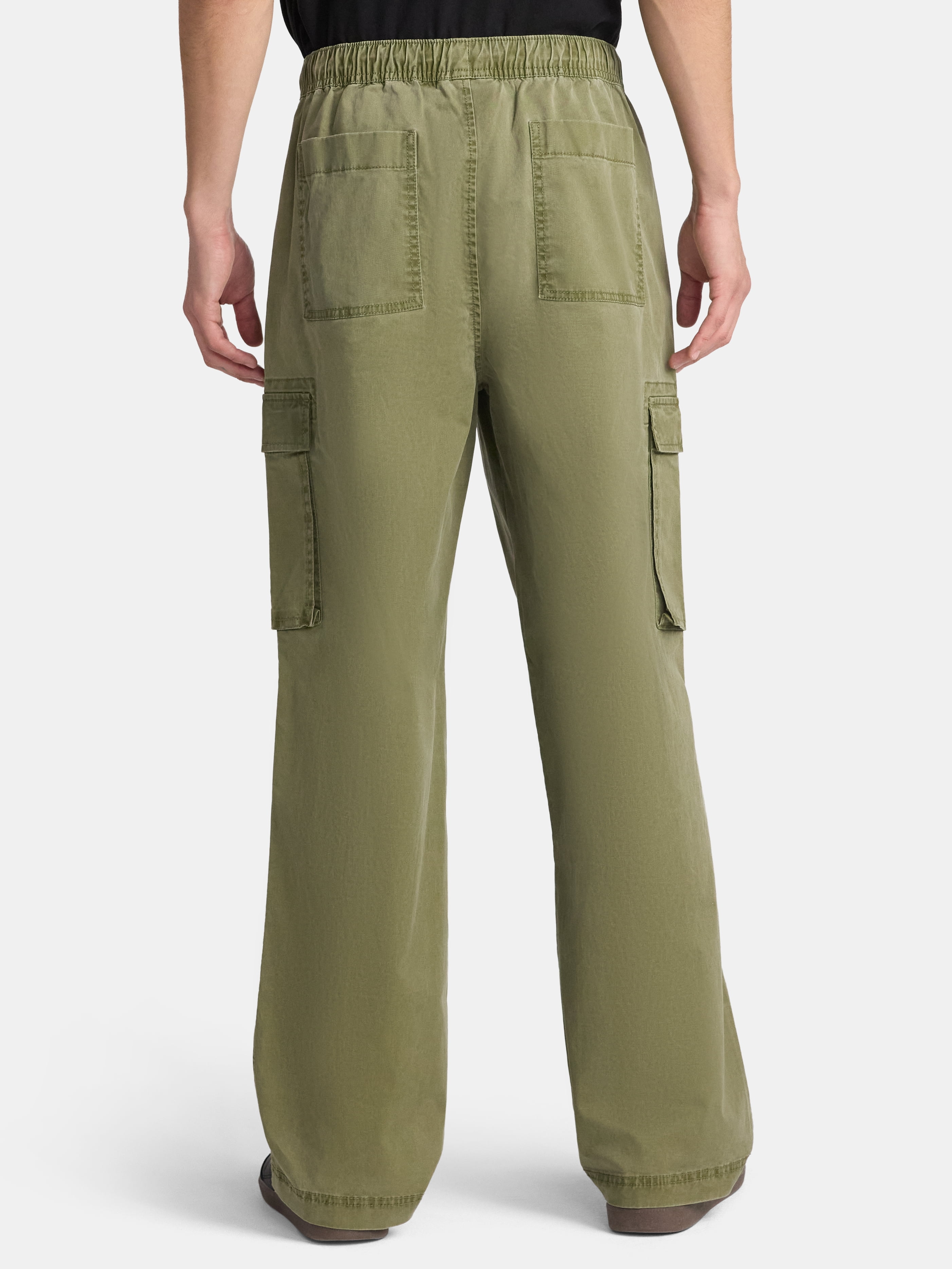 No Boundaries Baggy Fit Wide Leg Cargo Pants, Men's Sizes XS-5XL