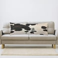 thumbnail image 4 of Cow Print Body Pillow Cover 20"x54" Pillow Case Black and Brown Cowhide Western Farmhouse Long Pillow Cases Protector with Zipper Decorative Soft Bedding Pillowcase Rectangle Cushion Covers for Bed, 4 of 5