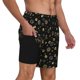 thumbnail image 2 of Fotbe Gold Dog Paw Traje de Baño para Hombre – Shorts de Natación de Secado Rápido con Forro y Bolsillos-Small, 2 of 6
