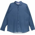 thumbnail image 1 of Desoto Polo à Manches Longues en Coton Bleu pour Homme - TTG, 1 of 2