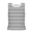 thumbnail image 2 of Otvok Womens Vest Summer Slim Fitted Blouse Side Ruched Basic Stripe Printed Tank Top, 2 of 6