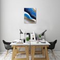 thumbnail image 7 of Abstract Elegance Navy Modern Art Wall Decor for Office, Living Room & Bedroom Decoration (12x16inch), 7 of 7