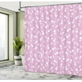 thumbnail image 5 of Ambesonne Western Shower Curtain, Floral Heart Leaves, 69"Wx84"L, Lilac White, 5 of 5