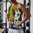 thumbnail image 5 of Rateoe Dinosaur Basketball Player Pattern Sleeveless Gym Shirt Muscle Tee Breathable Workout Shirt Slim-Fit Tank Quick Dry Fit Muscle Tank Top Bodybuilding Sleeveless T Shirt-Medium, 5 of 7