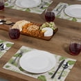 thumbnail image 6 of Highland Home "Fern Leaves" 4-Pack Cotton Blend Washable Placemats, 6 of 6