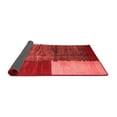 thumbnail image 2 of Ahgly Company Indoor Round Abstract Red Contemporary Area Rugs, 3' Round, 2 of 4