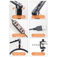 thumbnail image 3 of 10W Desktop LED Video Light Half-moon Shaped Fill Light Bi-color, 3 of 8