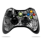 Angle View: Protective Vinyl Skin Decal Skin Compatible With Microsoft Xbox 360 Controller wrap sticker skins Chrome Water