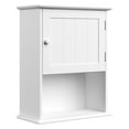 thumbnail image 5 of Lavish Home Wall-Mounted Storage Cabinet with Open Shelf, White, 5 of 6
