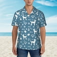thumbnail image 4 of Haiem Poodle Dog Printed Hawaiian Shirt for Men - Men’s Casual Beach Summer Shirts - Stretch Fabric with Modern Fit-Small, 4 of 9