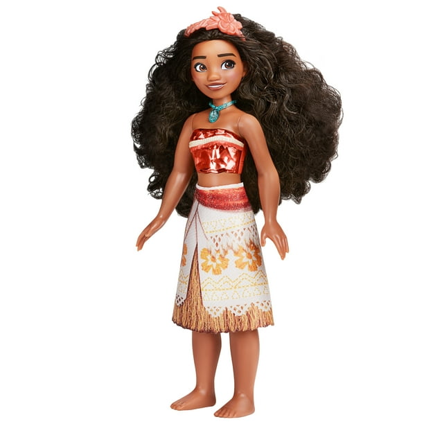 Disney Princess Royal Shimmer Moana Doll Fashion Doll With Skirt Accessories Walmart Com Walmart Com