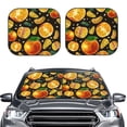 thumbnail image 2 of Daiia Tangerine 2PCS Car Windshield Sun Shade, Foldable Sun Shield for Car Front Window, Auto Sun Blocker Visor Protector Universal for Truck SUV Pickup-Medium, 2 of 7