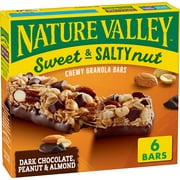 Nature Valley Sweet And Salty Nut Bars, Dark Chocolate Peanut Almond, 6 Ct