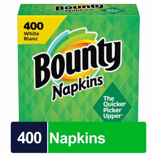 Bounty White Paper Napkins 400 ct - Pack of 2