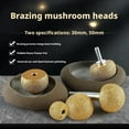 thumbnail image 5 of ZOUBAOQ Diamond Brazed Round Grinding Head Abrasive Tool for Internal Arc Grinding of Stones Engraving Tool Head Mushroom Head Abrasive Grinding Mounted Points, 5 of 9