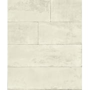 Advantage Lanier Dove Stone Plank Wallpaper, 21-in by 33-ft, 57.75 sq. ft.