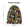 thumbnail image 4 of Rateoe Watercolor Tropical Flowers Kids Beanie Warm Knit Beanie Hats Boys Girls Winter Hat Soft Slouchy Hats for Kids, 4 of 7