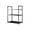 Black, variant on Linnome Multi Layer Kitchen Rack Trolley Floor Standing Storage Cart 20.1x19.9x10.6in Black S