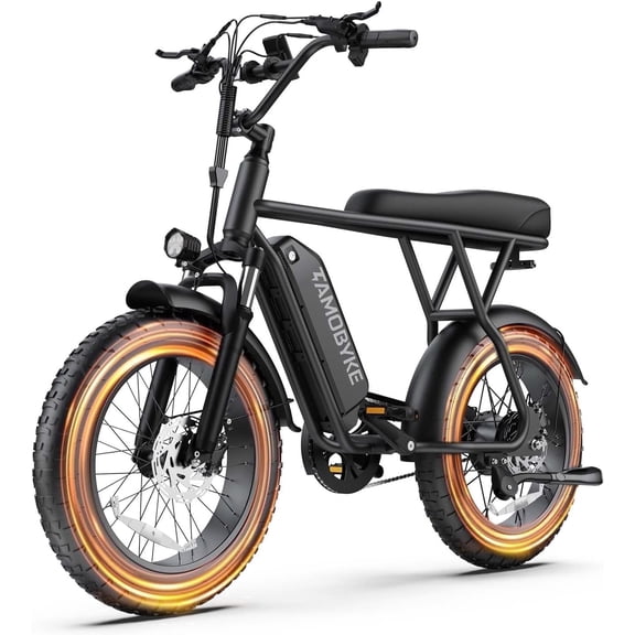Tamobyke T63 Electric Bike for Teens&Adults,750W Motor up to 20MPH,36V/13Ah Battery,20"x4.0" Fat Tire E-Mountain Bike,App Control,UL2849