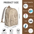 thumbnail image 5 of Leopard Print Backpack for School,Cute School Bag,Schoolbag with Adjustable Shoulder Straps & Padded Back,15.7"x11.8"x5.5", 5 of 5