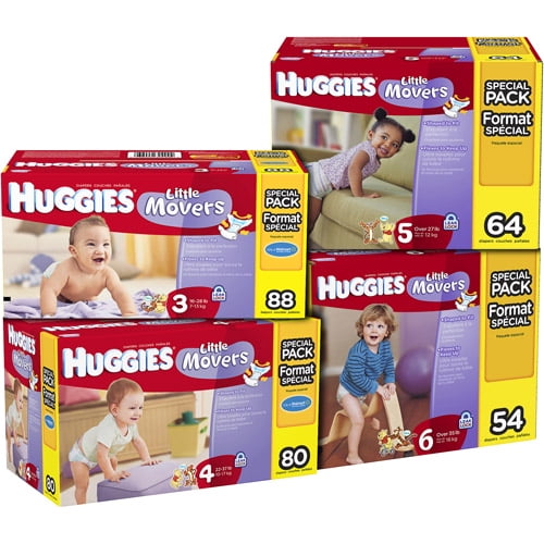 HUGGIES - Little Movers Diapers (Choose Your Size)