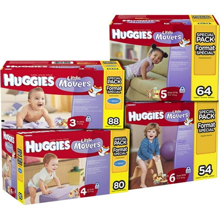 HUGGIES - Little Movers Diapers (Choose Your Size)
