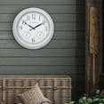 thumbnail image 6 of La Crosse Clock 15" Indoor/Outdoor Quartz Payton White Wall Clock with Temp & Humidity, 404-3015CC, 6 of 7