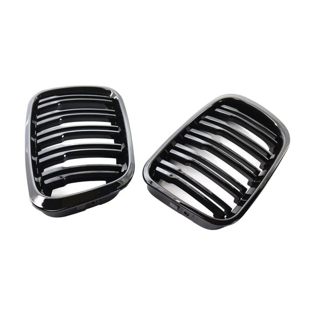 Rejilla de Riñón de Capota Delantera Sunnimix Doble Línea para E46 4 Puertas 1998 2001
