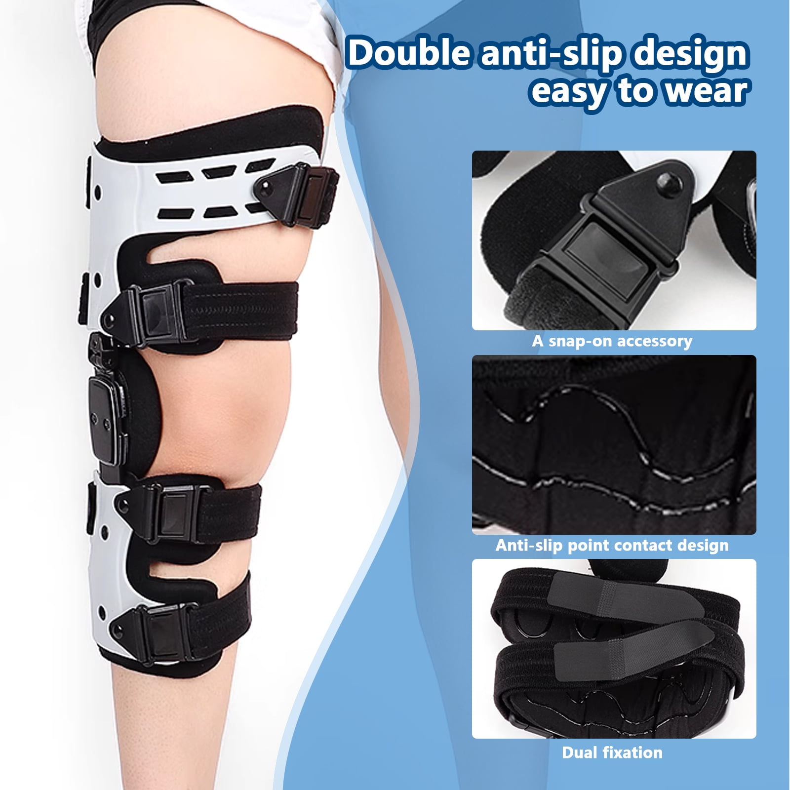 Arcticwind OA Unloader Knee Brace - Lightweight Unilateral Knee Support(White - Right)