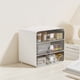 thumbnail image 5 of Caja de almacenamiento de cosméticos, tipo cajón, caja de almacenamiento de maquillaje, estante de escritorio, cesta para dormitorio de estudiantes, hogar, conejo blanco grande, 5 of 15