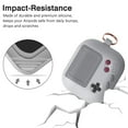 thumbnail image 4 of Funda AirPods compatible Funda de silicona con llavero Carga inalámbricaGris、Airpods 3 Generación Fokelyi 222401-4, 4 of 7