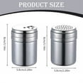 thumbnail image 3 of MOPOOR Metal Salt Pepper Dredge Shaker Spice Shakers Seasoning Cans,for Salt Powder Sugar Cinnamon Pepper, Spice Dispenser with Adjustable Pour Holes, 3 of 8