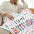 thumbnail image 2 of Bestie Gift for Women, Bestie Birthday Gifts for Women, Bestie Blanket, Best Friend Birthday Gifts for Women, Bestie Gifts, Birthday Gift for Best Friend Woman (50 * 60inch), 2 of 5