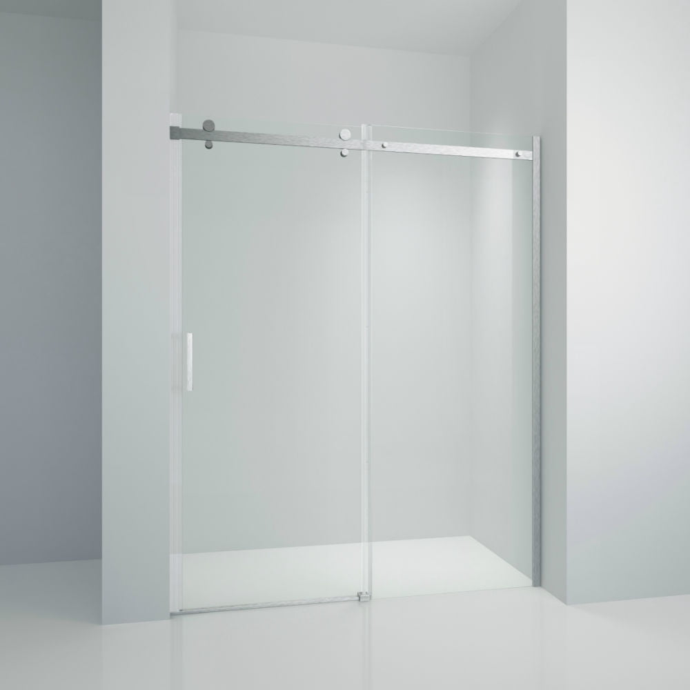 Kepooman 48 W x 76 Frameless Shower Door, Home Bypass Sliding Bathtub Door for Bathroom Kepooman 48 W x 76 Frameless Shower Door, Home Bypass Sliding Bathtub Door for Bathroom
