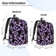 thumbnail image 2 of Balery Cartoon Black Cats Mochila Clásica Impresa Básica para Viaje, Mochila Escolar Resistente al Agua, Mochila de Lona con Correas Ajustables-Medium, 2 of 5