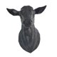 thumbnail image 5 of Escultura de pared con forma de animal Macarena jarrón decorativo cabeza de ciervo negro, 5 of 8