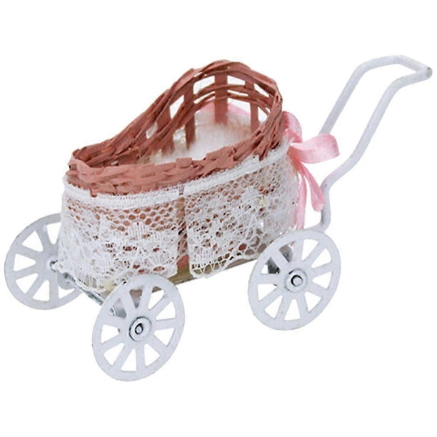 Miniature Stroller Miniature House Furniture Mini Furniture Miniature Baby Stroller