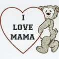 thumbnail image 2 of CafePress - I Love Mama Infant Bodysuit - Baby Light Bodysuit, Size Newborn - 24 Months, 2 of 4