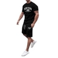 thumbnail image 5 of New York Graphic Short Sets for Men Short Sleeve Crewneck T Shirt and Shorts 2 Piece Matching Set Mens Summer Outfits, 5 of 6