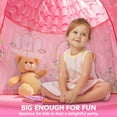 thumbnail image 3 of Joyfy Princess Castle Pink Kids Play Tent Girls Large Playhouse for Toodler Indoor & Outdoor Game, 3 of 6
