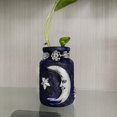 thumbnail image 4 of Botella de bruja hombre verde / cabeza de muerte / luna de decoración celestial / botella de poción de tarro de boticario, Wicc gótico, 4 of 5
