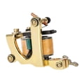 thumbnail image 2 of Máquina de tatuaje profesional de 10 bobinas de urdimbre, hecha a mano, pistola de tatuaje, sombreador y delineador dorado A, 2 of 12