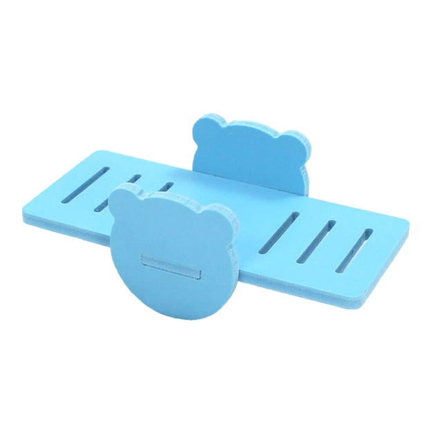 Langgg Hamster Swing PVC Seesaw Small Toy Bear Exquisite Deck DIY Colorful Playing Accessories Plate Interactive Activity Pets blue