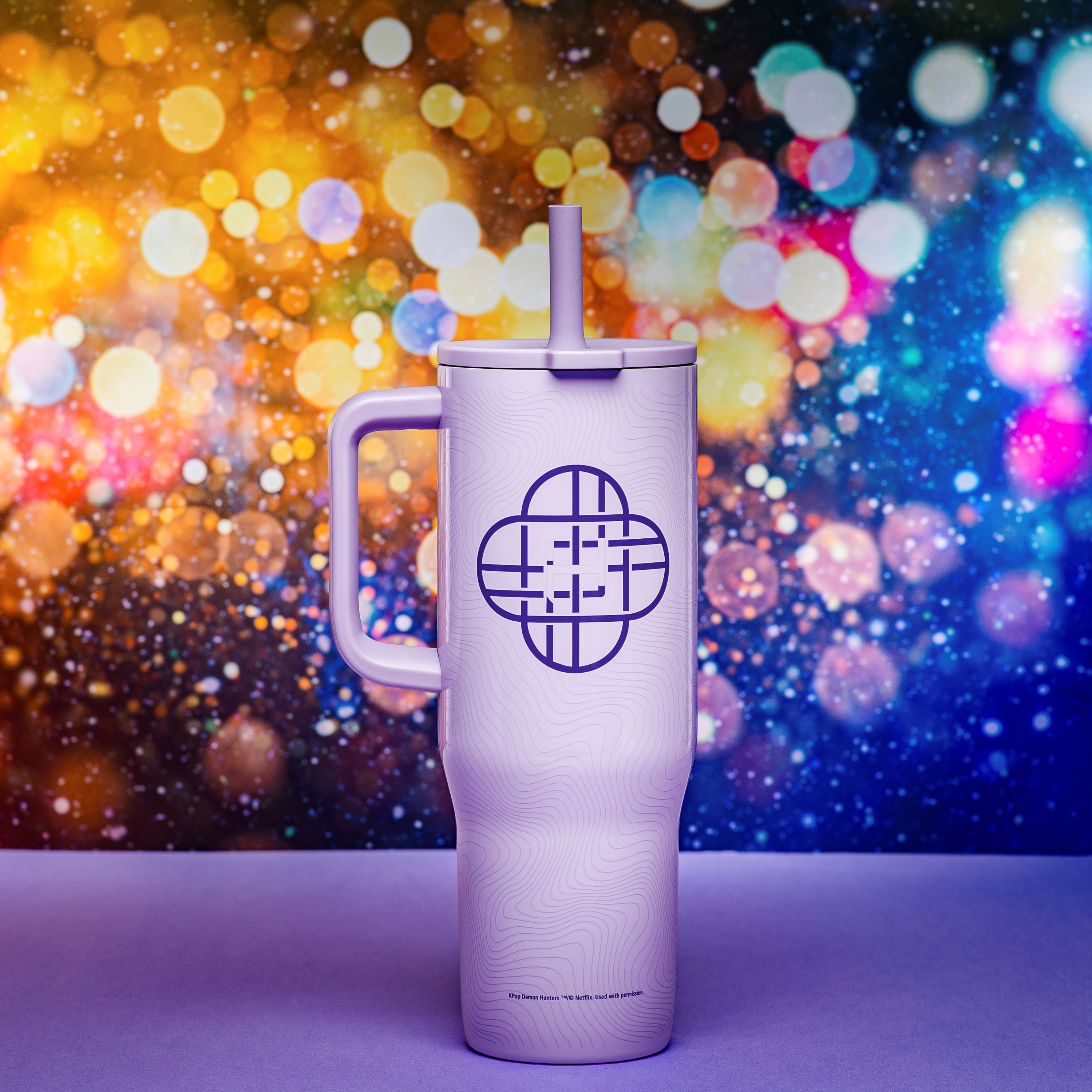 Zak Designs 30oz Kpop Demon Hunters Double Wall Stainless Steel Vaccuum Insulated Sutton Straw Tumbler