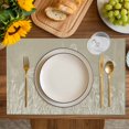 thumbnail image 4 of Green Brown Wildflowers Placemats Set of 4, Modern Floral Butterfly Plant Placemats for Dining Table, Place Mats for Kitchen Tabletop, Waterproof Wipeable Dining Table Mats Set, 4 of 9