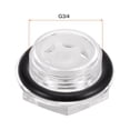 thumbnail image 3 of Uxcell G3/4 Male Threaded Air Compressor Oil Level Gauge Sight Glass 5Packs, 3 of 5