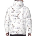 thumbnail image 7 of Naloa Rabbit Eating Men's Casual Hooded Collar Drawstring Hoodies Pullover Sweatshirts Casual Long Sleeve Shirts-Large, 7 of 7